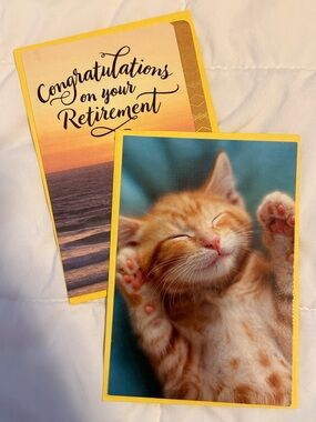 🌻 Bundle of 2 Hallmark and Shoebox Retirement Cards